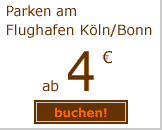 Parken Flughafen Köln ab 4 Euro